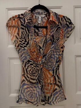 Vintage Diane Von Furstenberg Silk Blouse & Cami